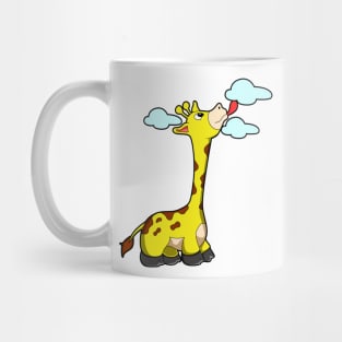 Giraffe with Clouds Mug